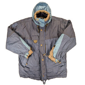 Killy Master Tech Ski Jacket 38 Women's Vintage Blue Snowboard Zip Pockets Rare